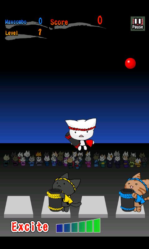 androidアプリ ネコ花火攻略スクリーンショット1