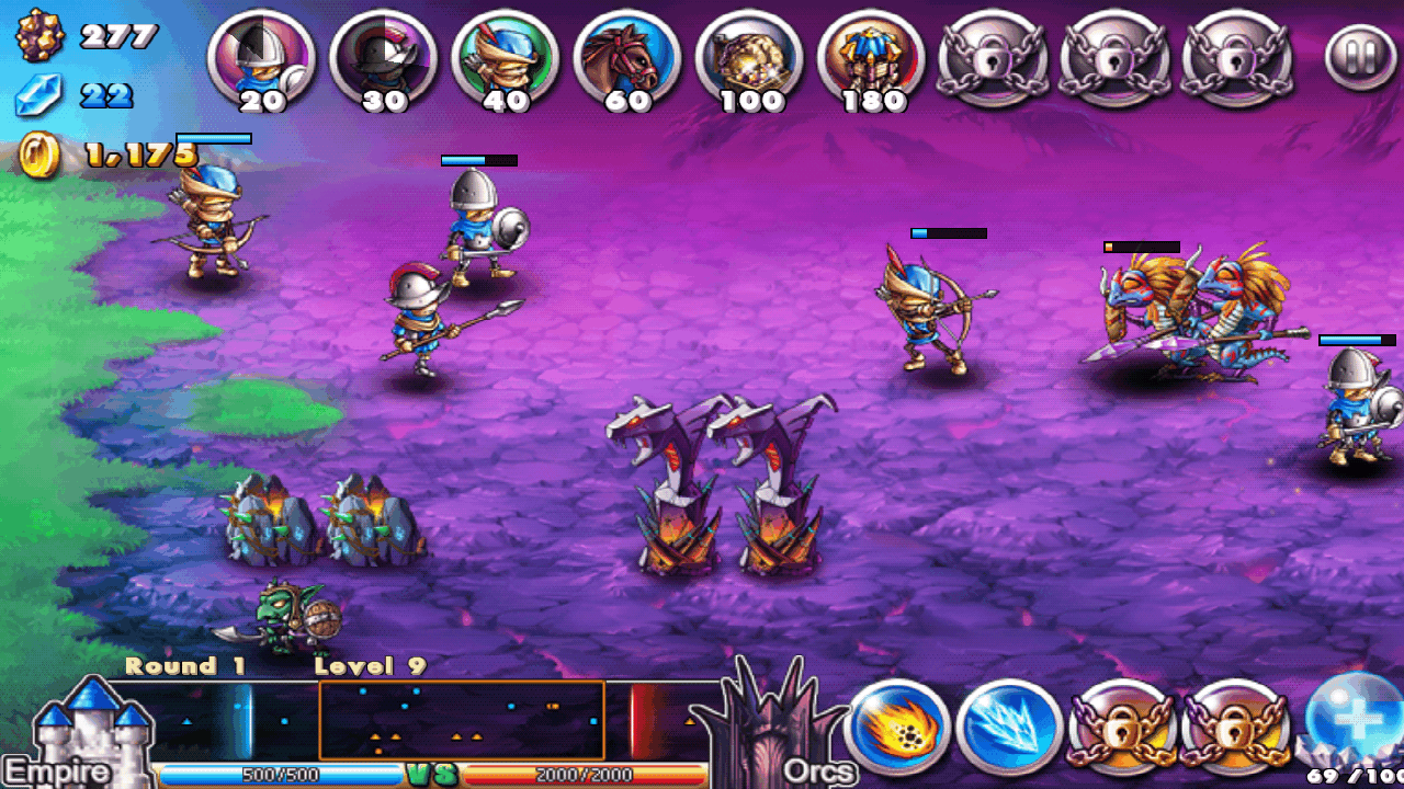 エンパイアー VS オークズ androidアプリスクリーンショット1