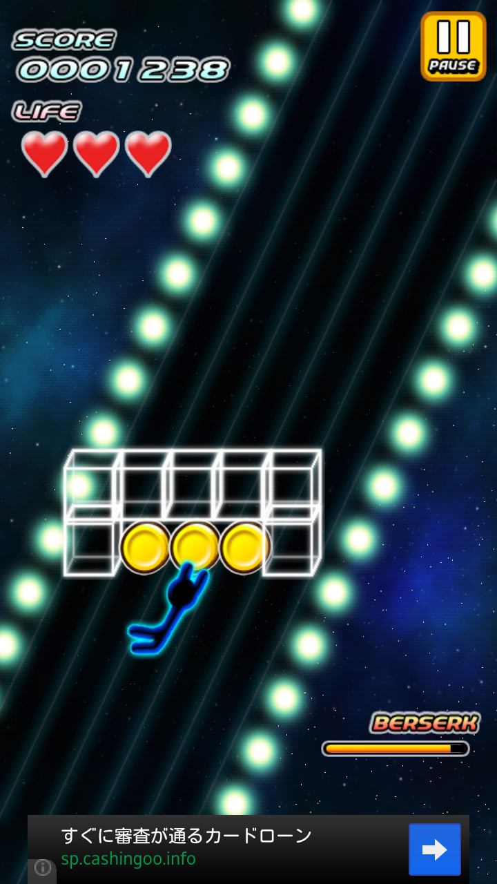 androidアプリ 超時空爆走 アボさん ～Galaxy Runner ～攻略スクリーンショット1