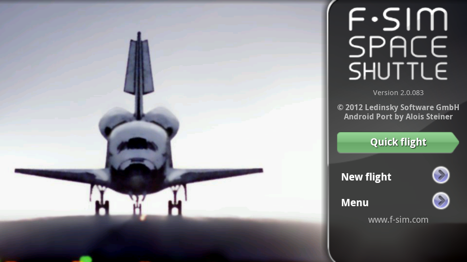 androidアプリ F-Sim スペースシャトル攻略スクリーンショット1