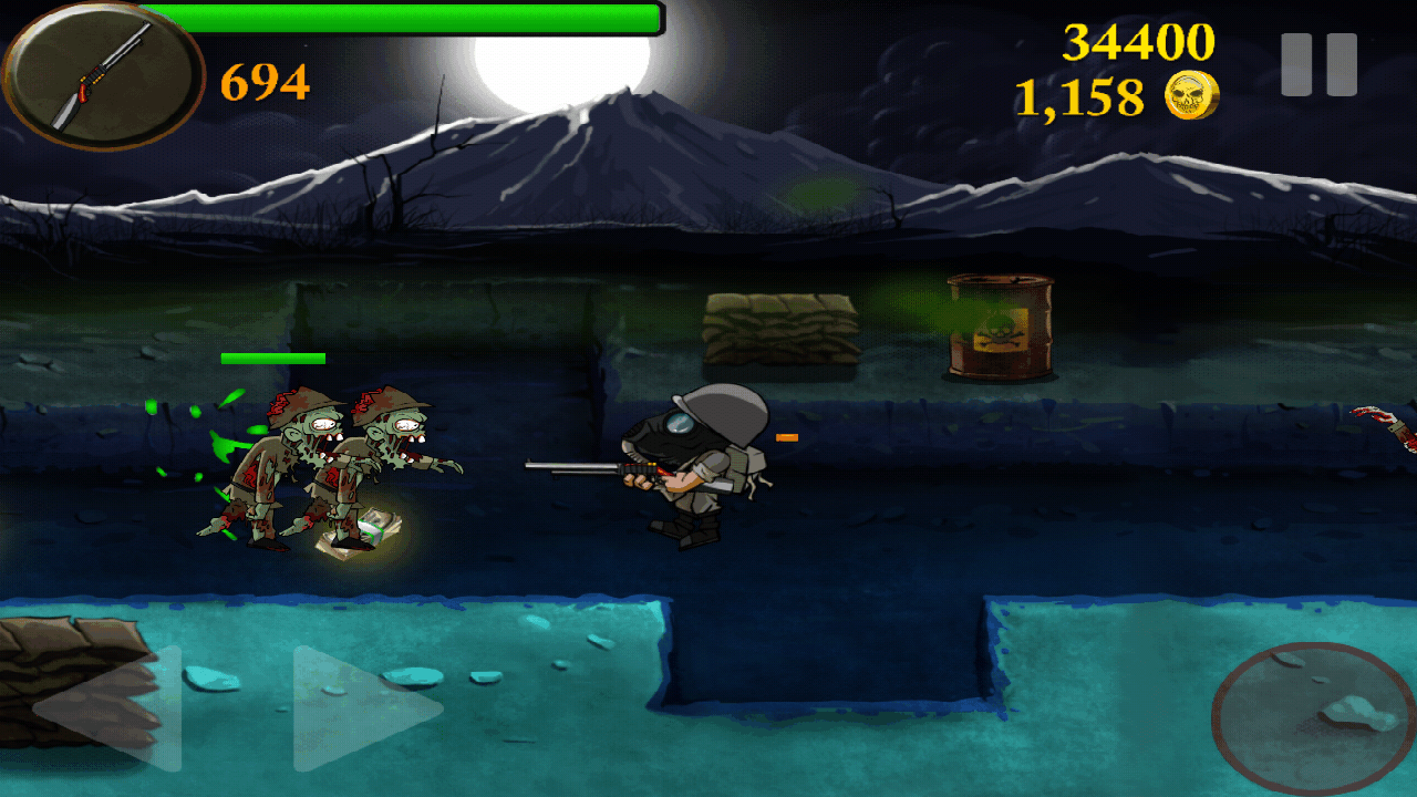 androidアプリ ゾンビのトレンチベスト戦争ゲーム攻略スクリーンショット2