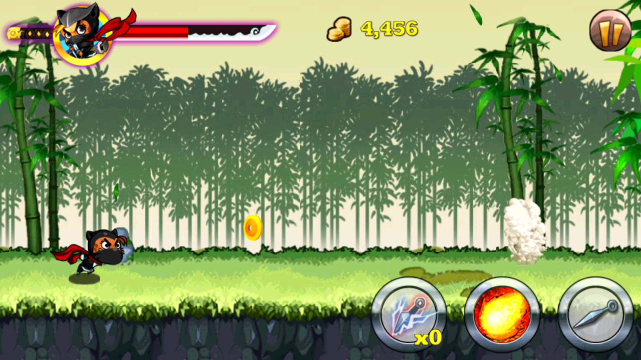 androidアプリ ニャンコニンジャ攻略スクリーンショット1