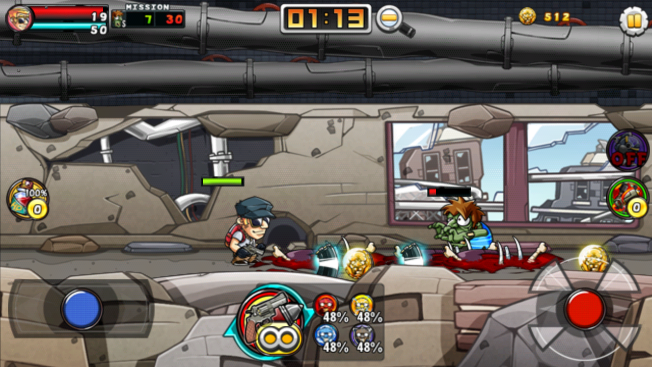 androidアプリ ゾンビガンナー攻略スクリーンショット2