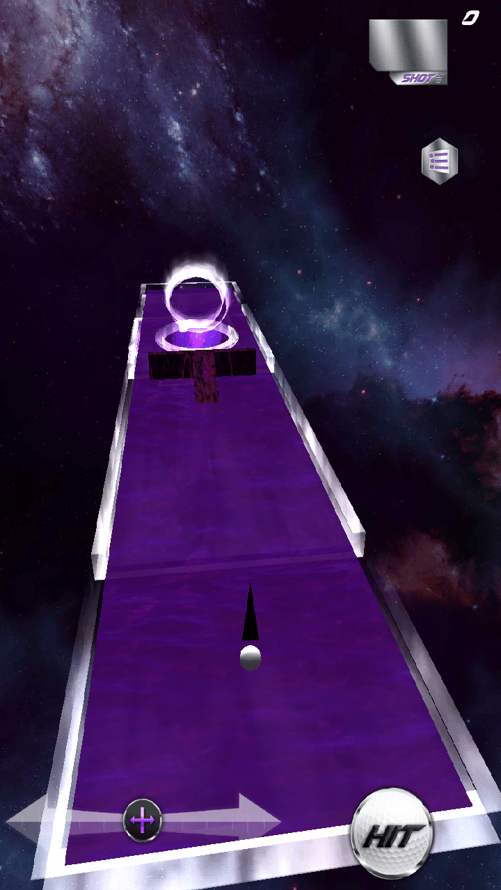 androidアプリ ミニゴルフスペース3D：パットパット攻略スクリーンショット1