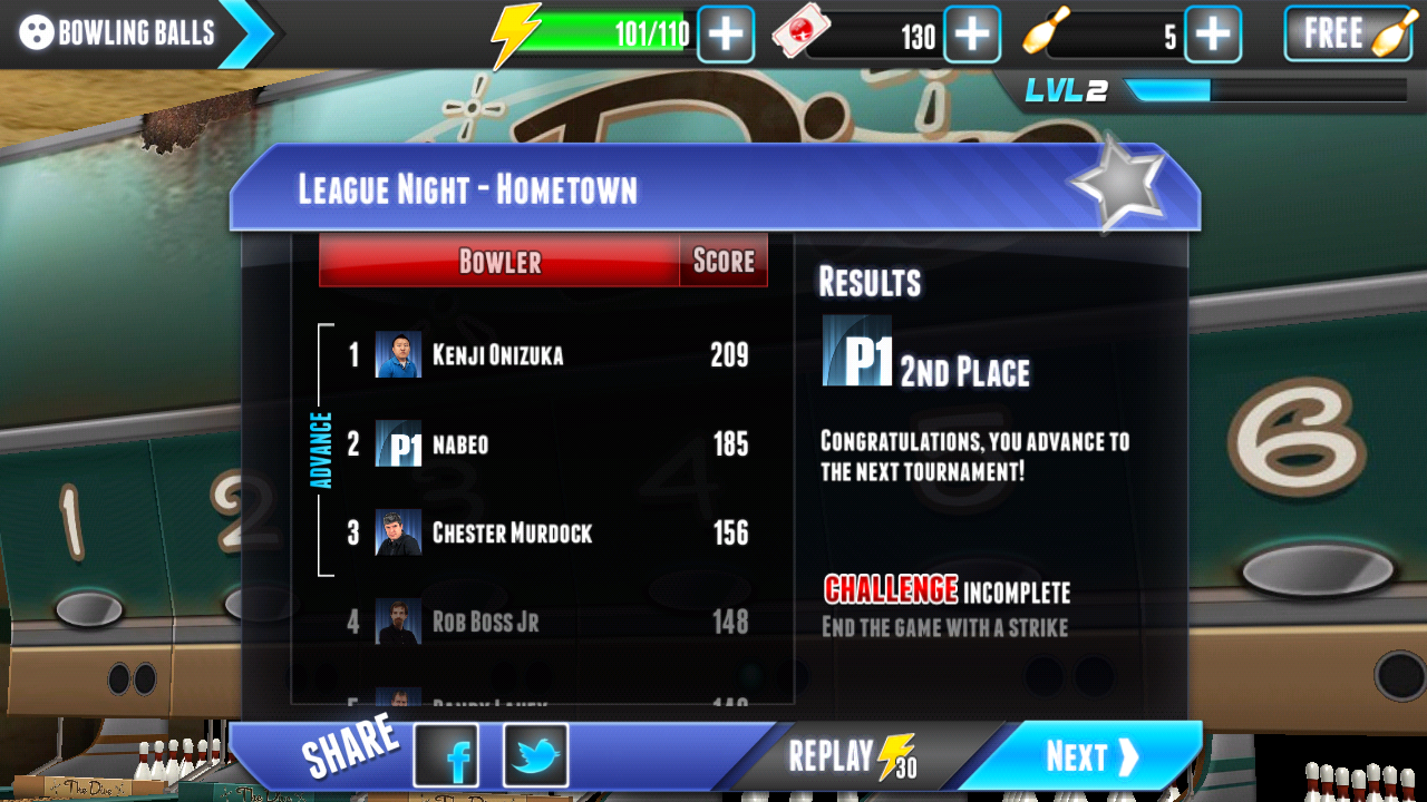 androidアプリ PBA® ボウリング チャレンジ攻略スクリーンショット4