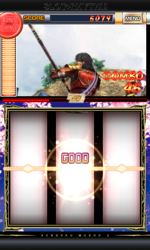 androidアプリ パチスロ戦国無双２「スロリズム」攻略スクリーンショット2