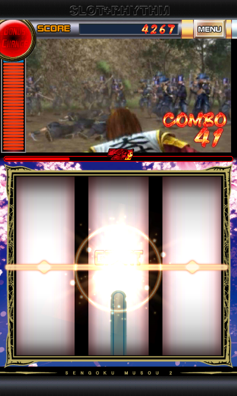 androidアプリ パチスロ戦国無双２「スロリズム」攻略スクリーンショット3
