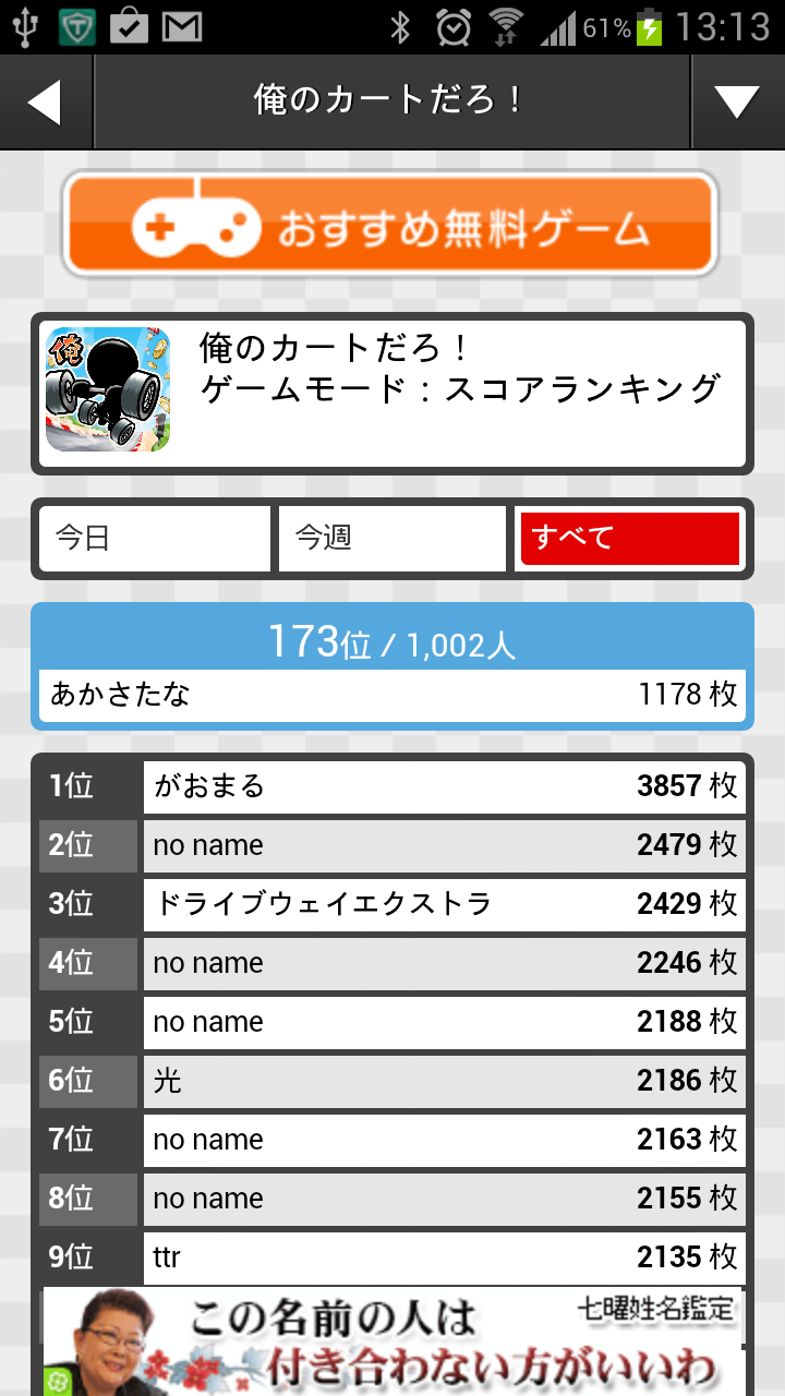 androidアプリ 俺のカートだろ！攻略スクリーンショット5