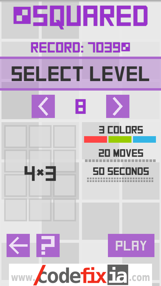 androidアプリ Squared: Sliding Blocks Puzzle攻略スクリーンショット1