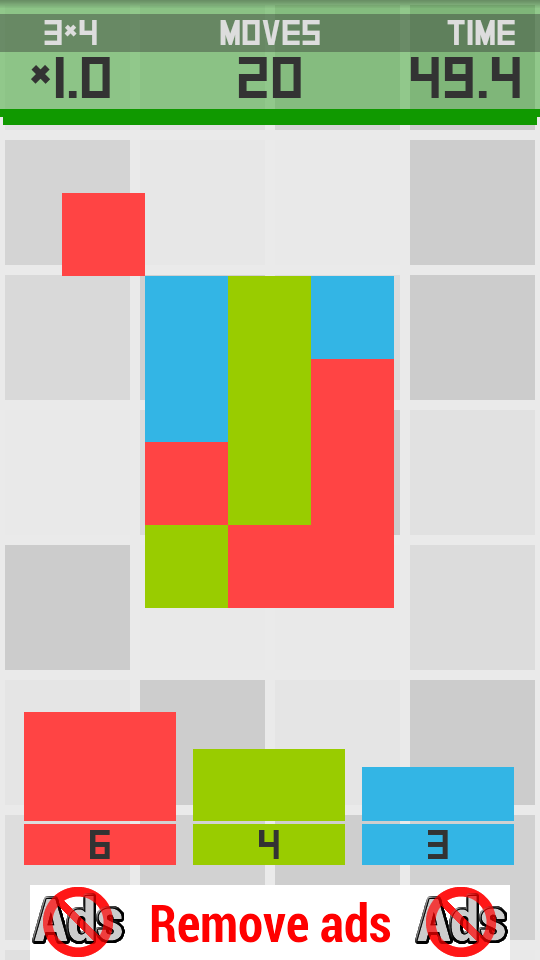 androidアプリ Squared: Sliding Blocks Puzzle攻略スクリーンショット2