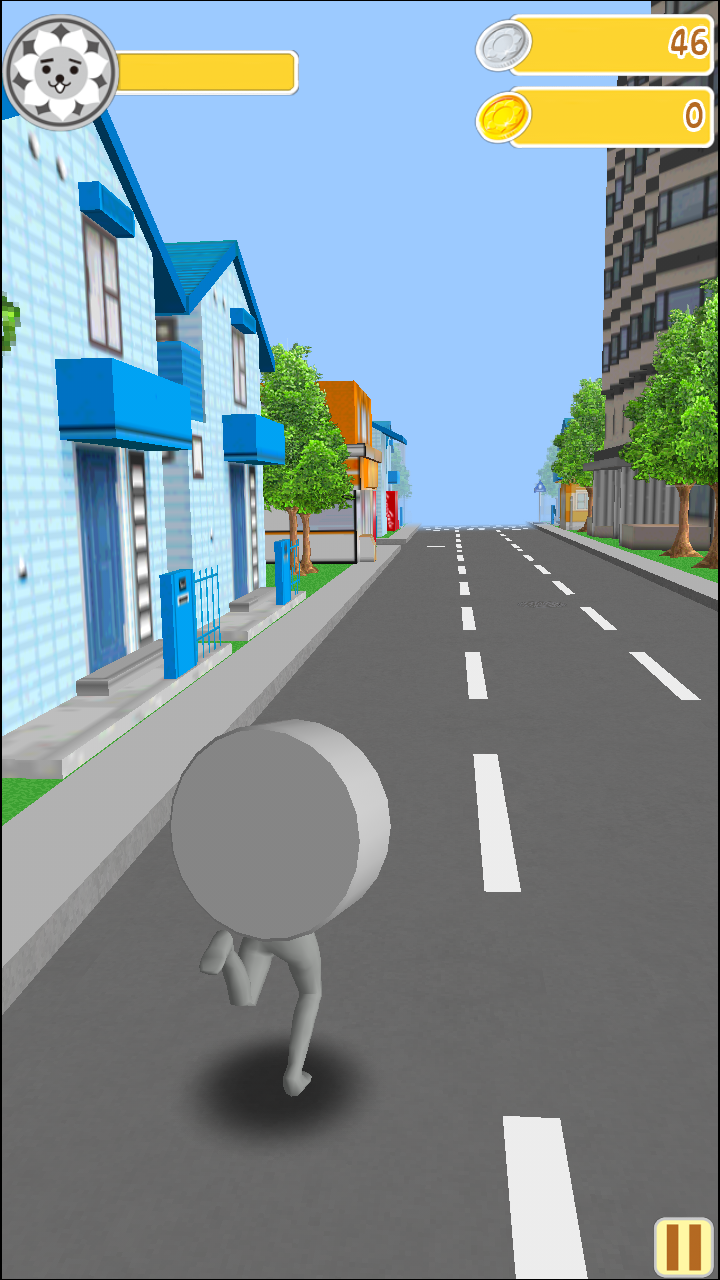 androidアプリ にしこくん 瓦RUN!攻略スクリーンショット1