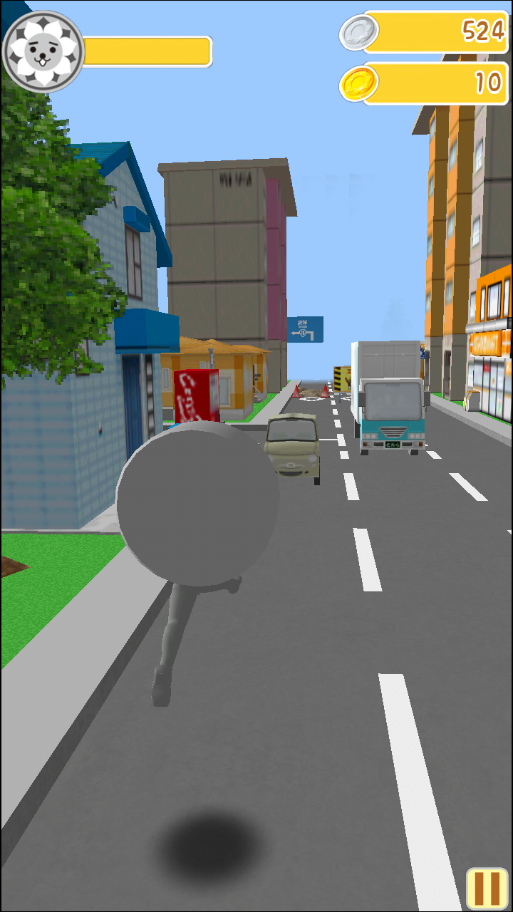 androidアプリ にしこくん 瓦RUN!攻略スクリーンショット2