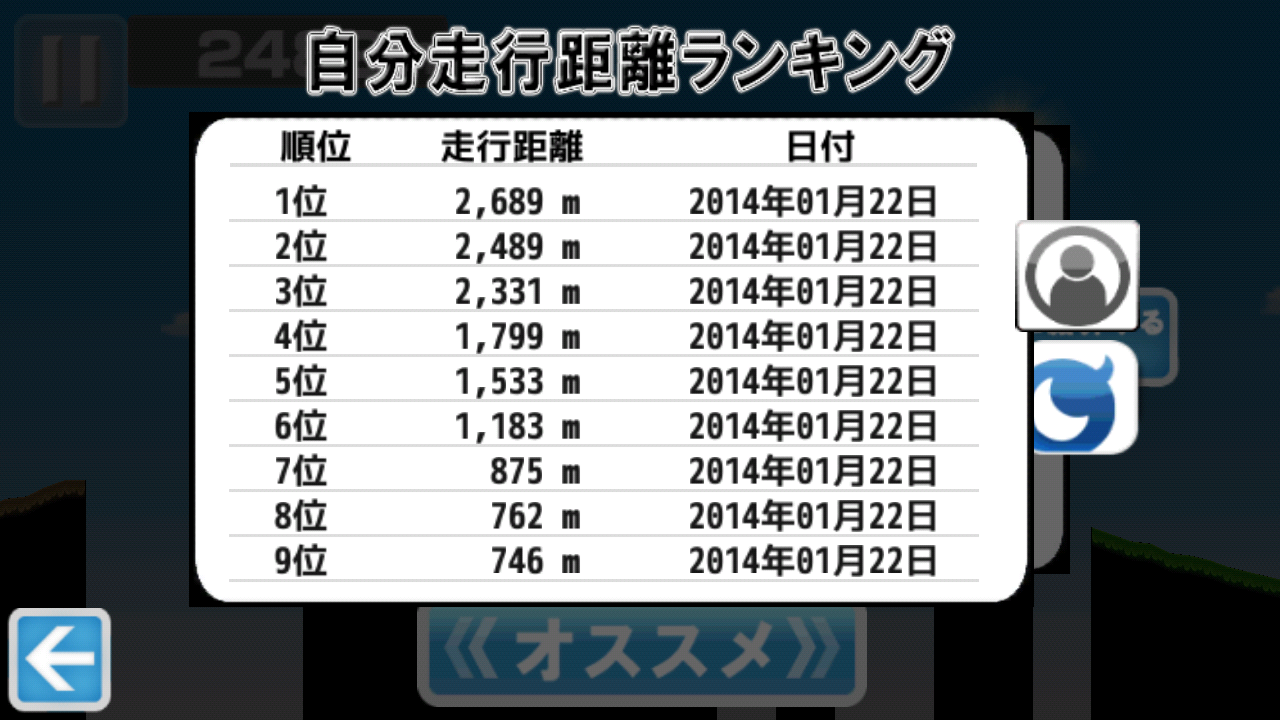 androidアプリ チャリ走 チャレンジ攻略スクリーンショット5