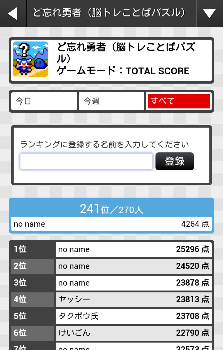 androidアプリ ど忘れ勇者攻略スクリーンショット4