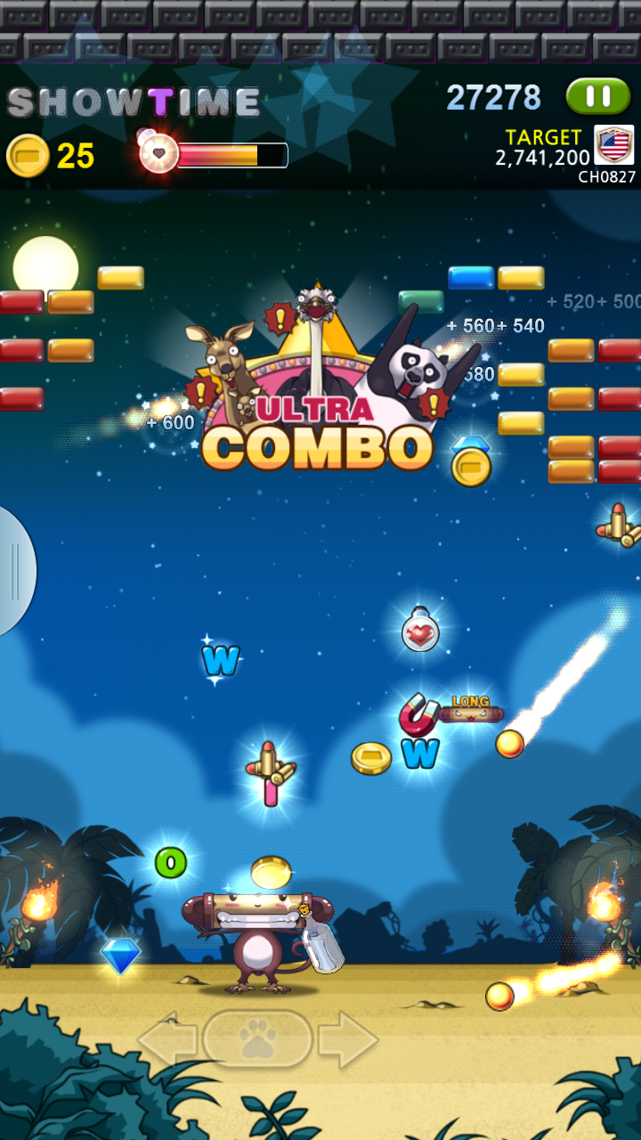 ブロック崩し BRICKS BREAKER-FRIENDS androidアプリスクリーンショット2