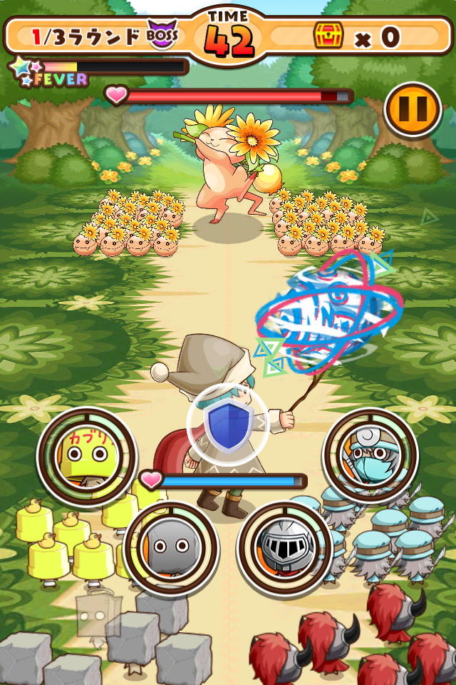 androidアプリ [ぶん投げRPG] かぶりん！攻略スクリーンショット4