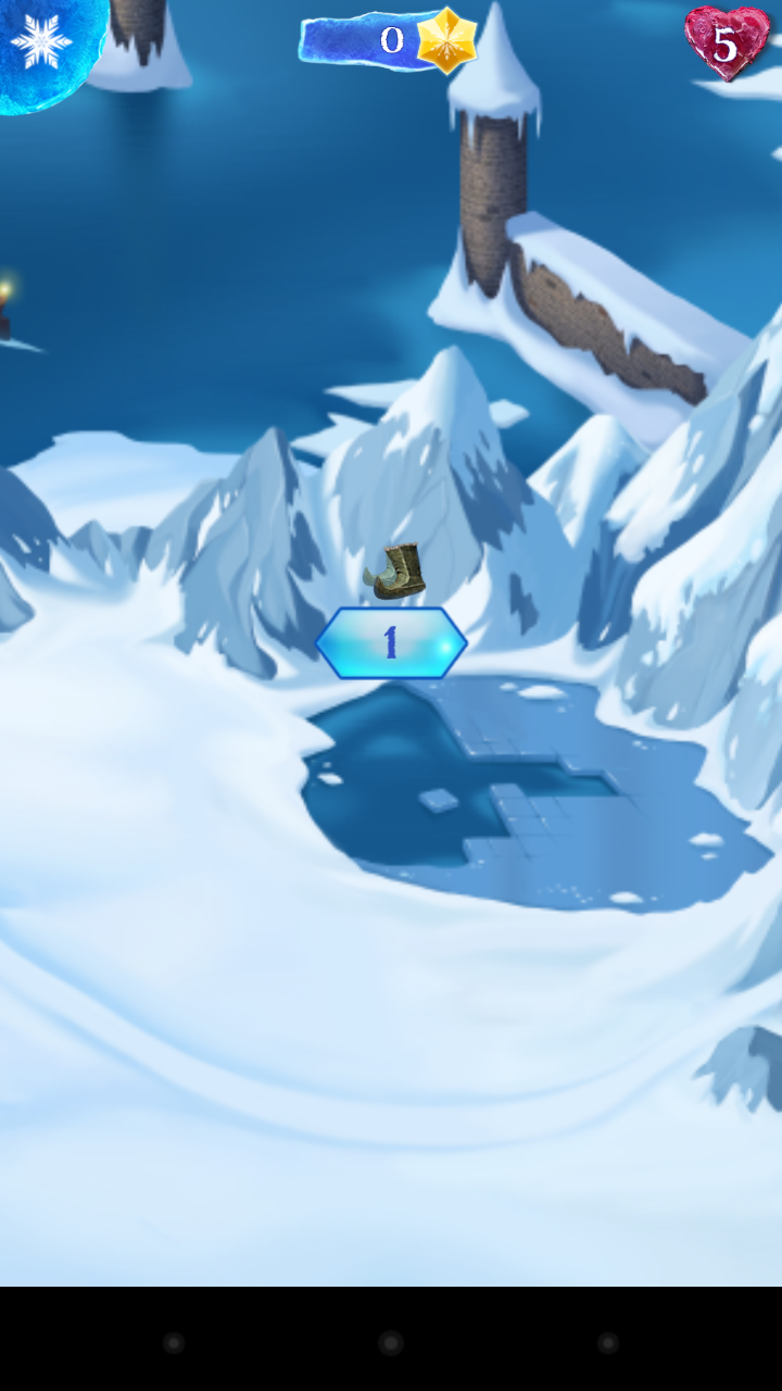 androidアプリ アナと雪の女王： Free Fall攻略スクリーンショット2