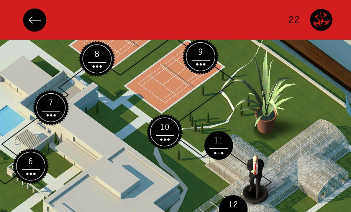 androidアプリ Hitman GO攻略スクリーンショット1