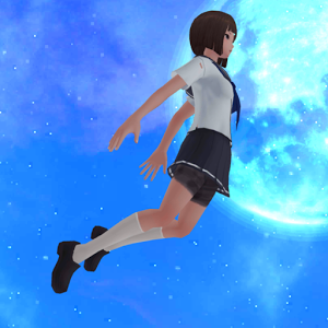 遊泳少女の画像