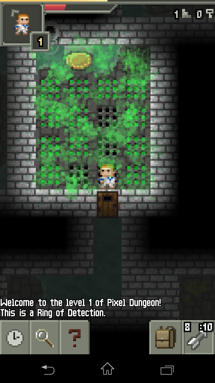 androidアプリ Pixel Dungeon攻略スクリーンショット2