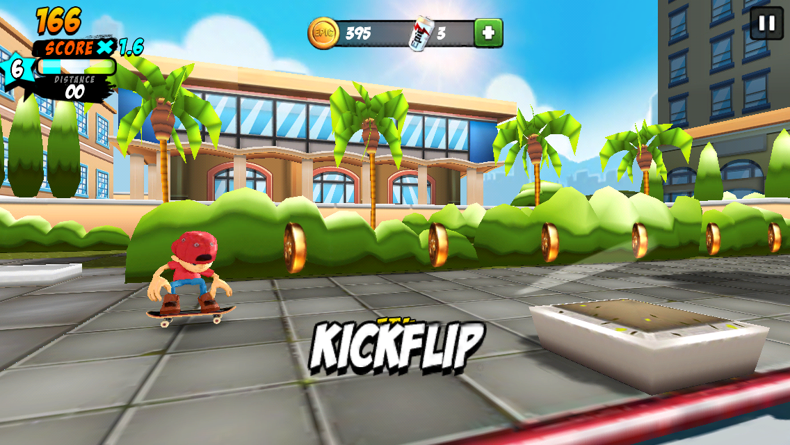 androidアプリ Epic Skater攻略スクリーンショット2