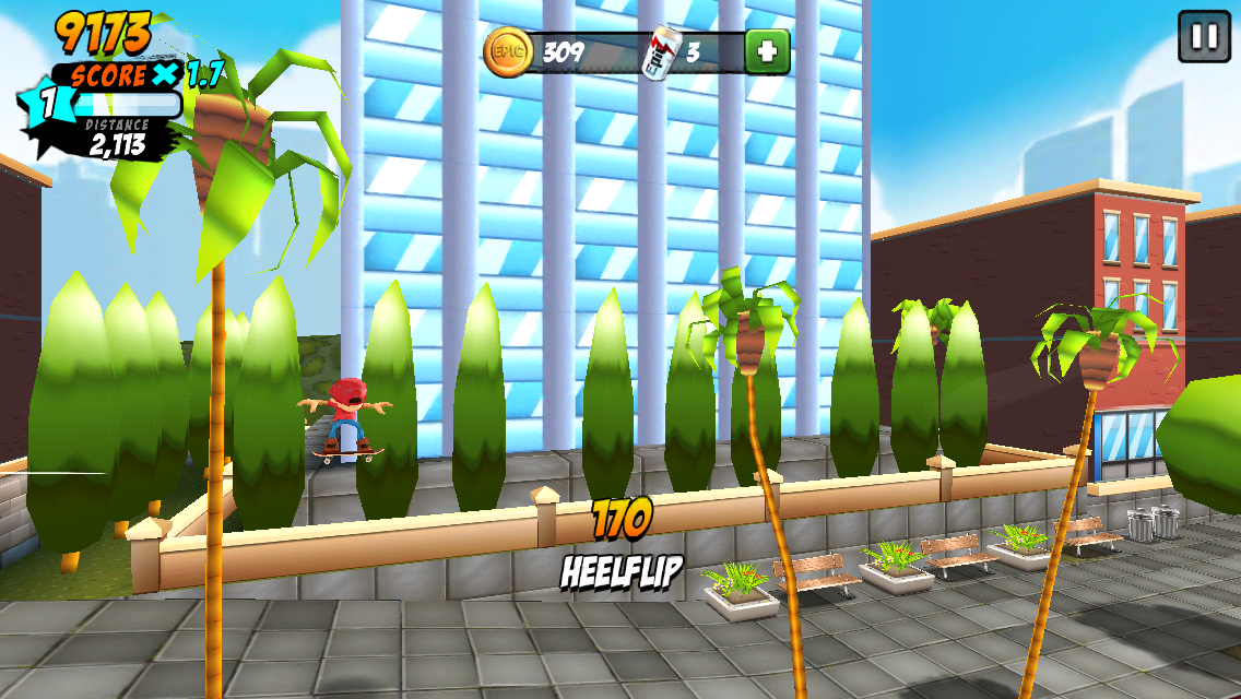 androidアプリ Epic Skater攻略スクリーンショット4
