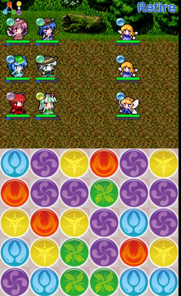 androidアプリ パズル＆幻想郷攻略スクリーンショット2