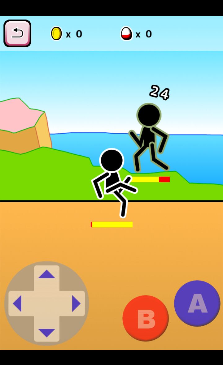 格闘RPG「肉拳」 androidアプリスクリーンショット1