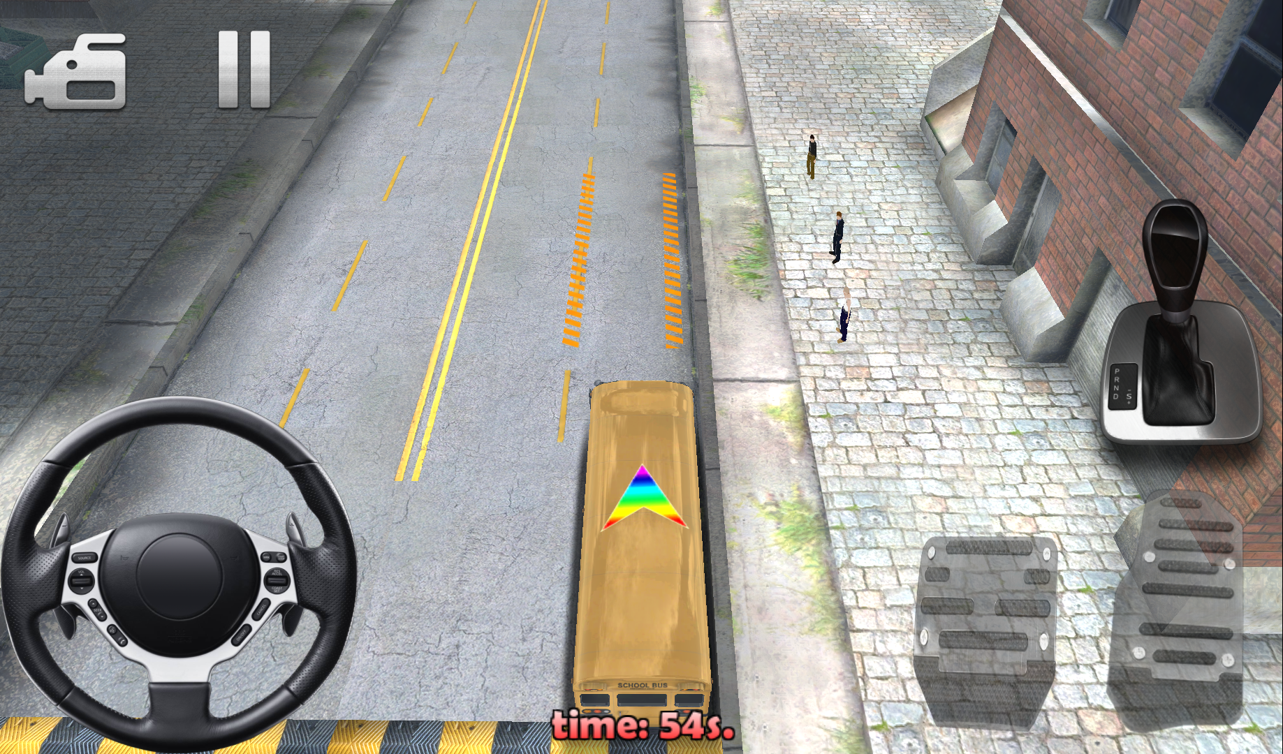 市スクールバスの運転手の3D androidアプリスクリーンショット2