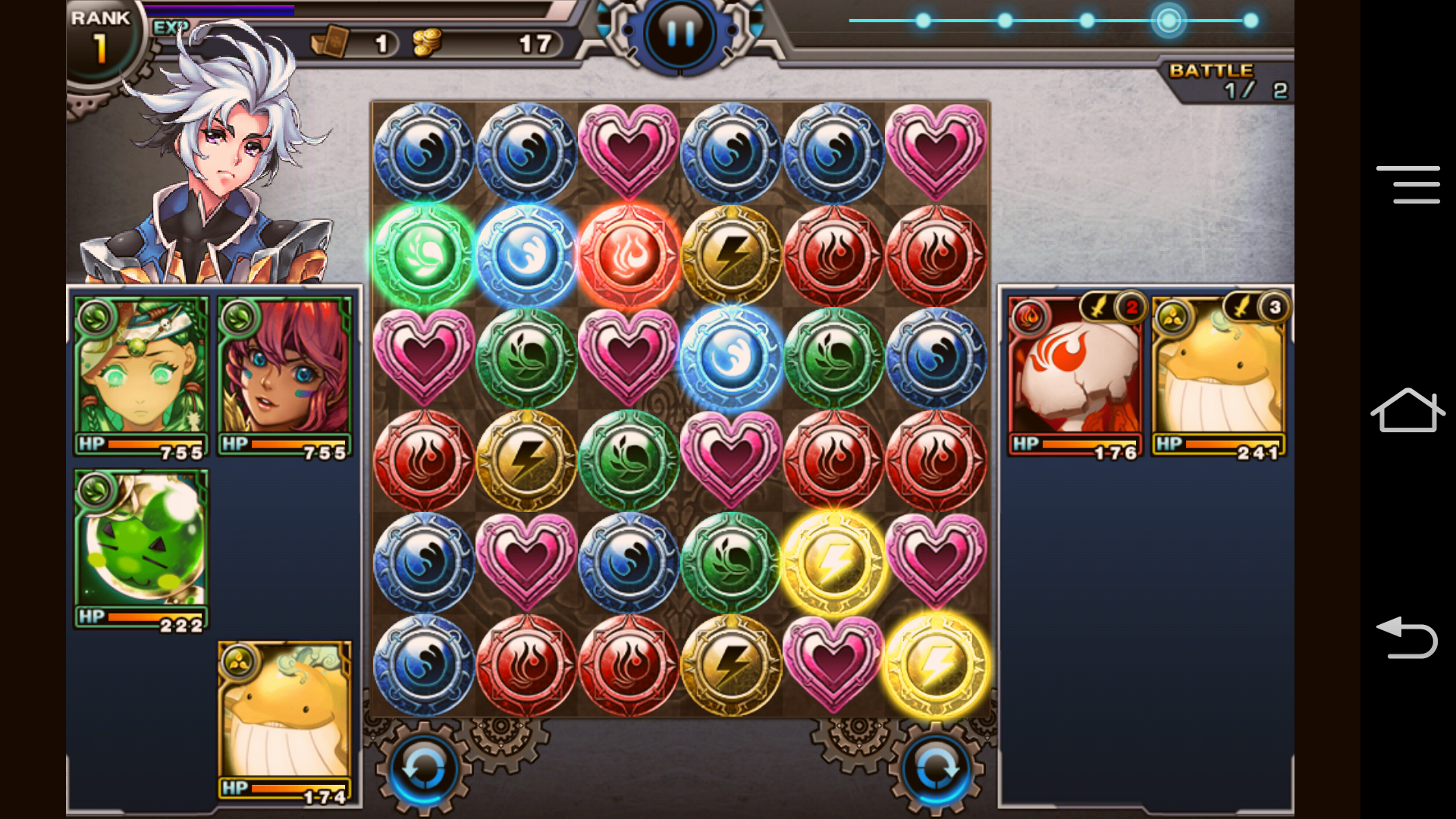 混沌のミッドランド ～Puzzle Monster～ androidアプリスクリーンショット1
