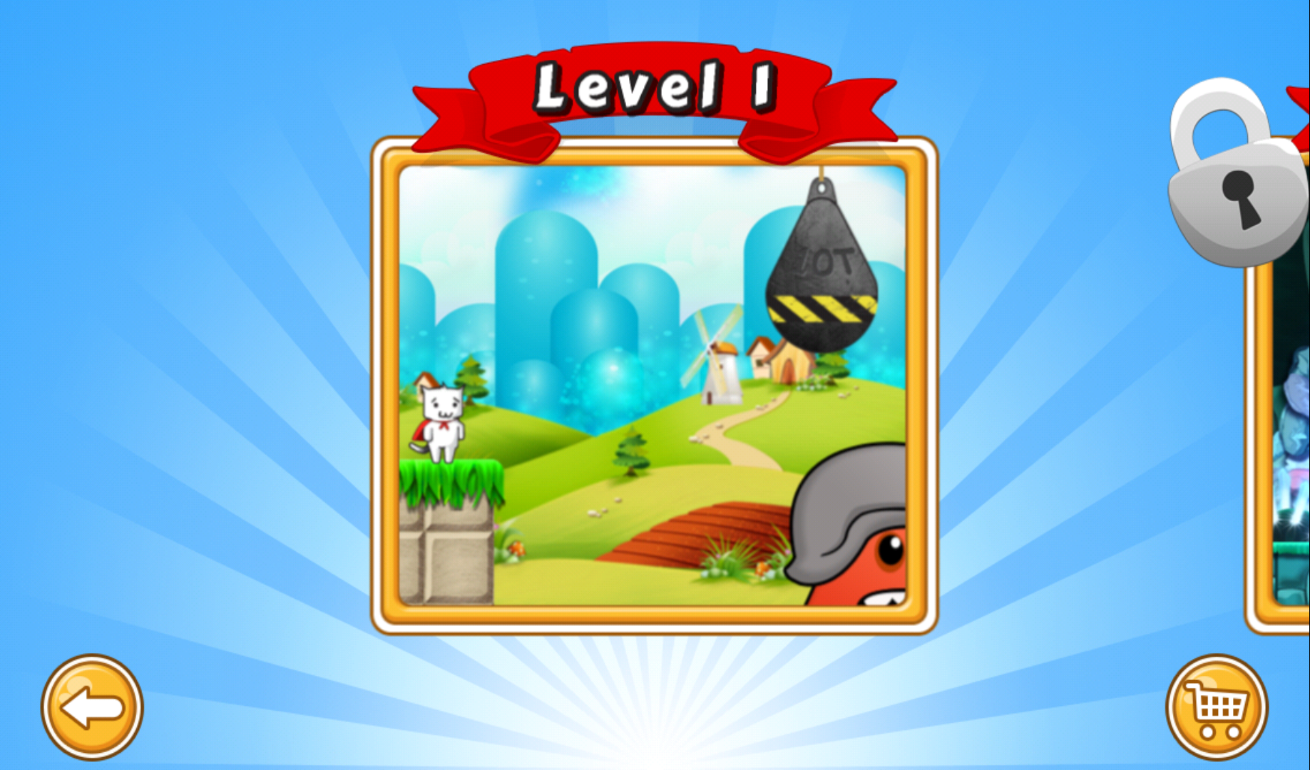 androidアプリ Super Kitty World攻略スクリーンショット1