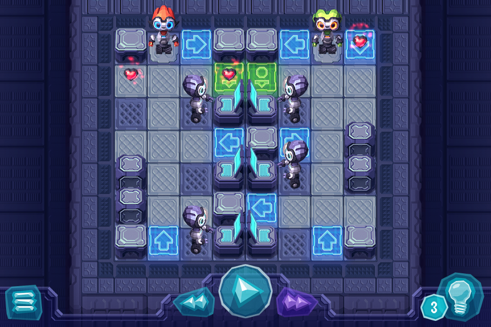 androidアプリ Robots Need Love Too攻略スクリーンショット1