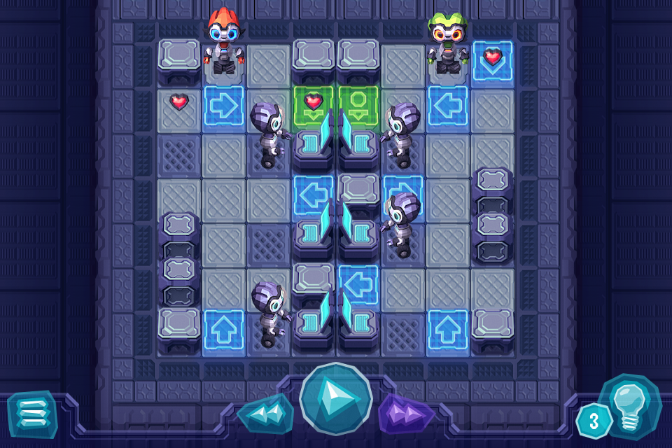 androidアプリ Robots Need Love Too攻略スクリーンショット2