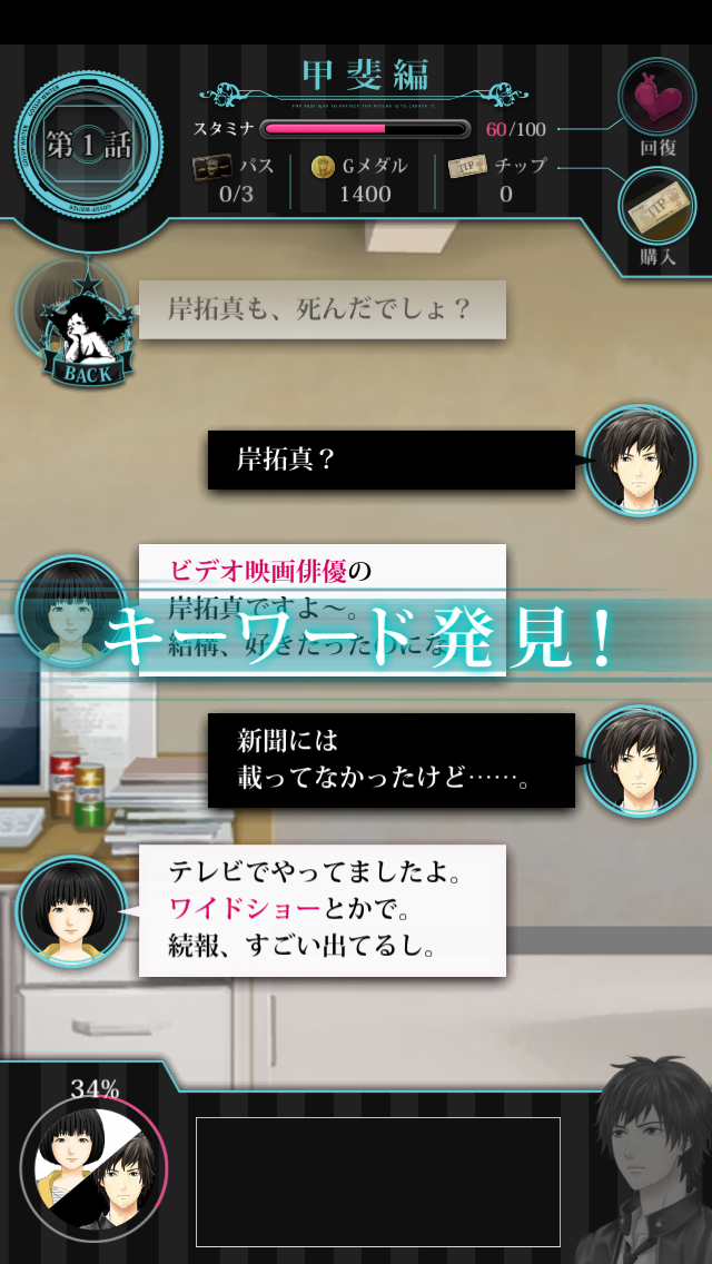 androidアプリ ゴシップライター ～消えたアイドルを救え！～攻略スクリーンショット4