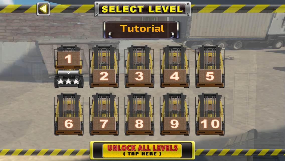 androidアプリ 3D Fork Lift Parking攻略スクリーンショット2
