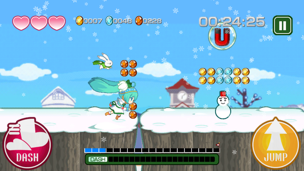 ブツカランナー　SNOW MIKU 2015 Edition androidアプリスクリーンショット3