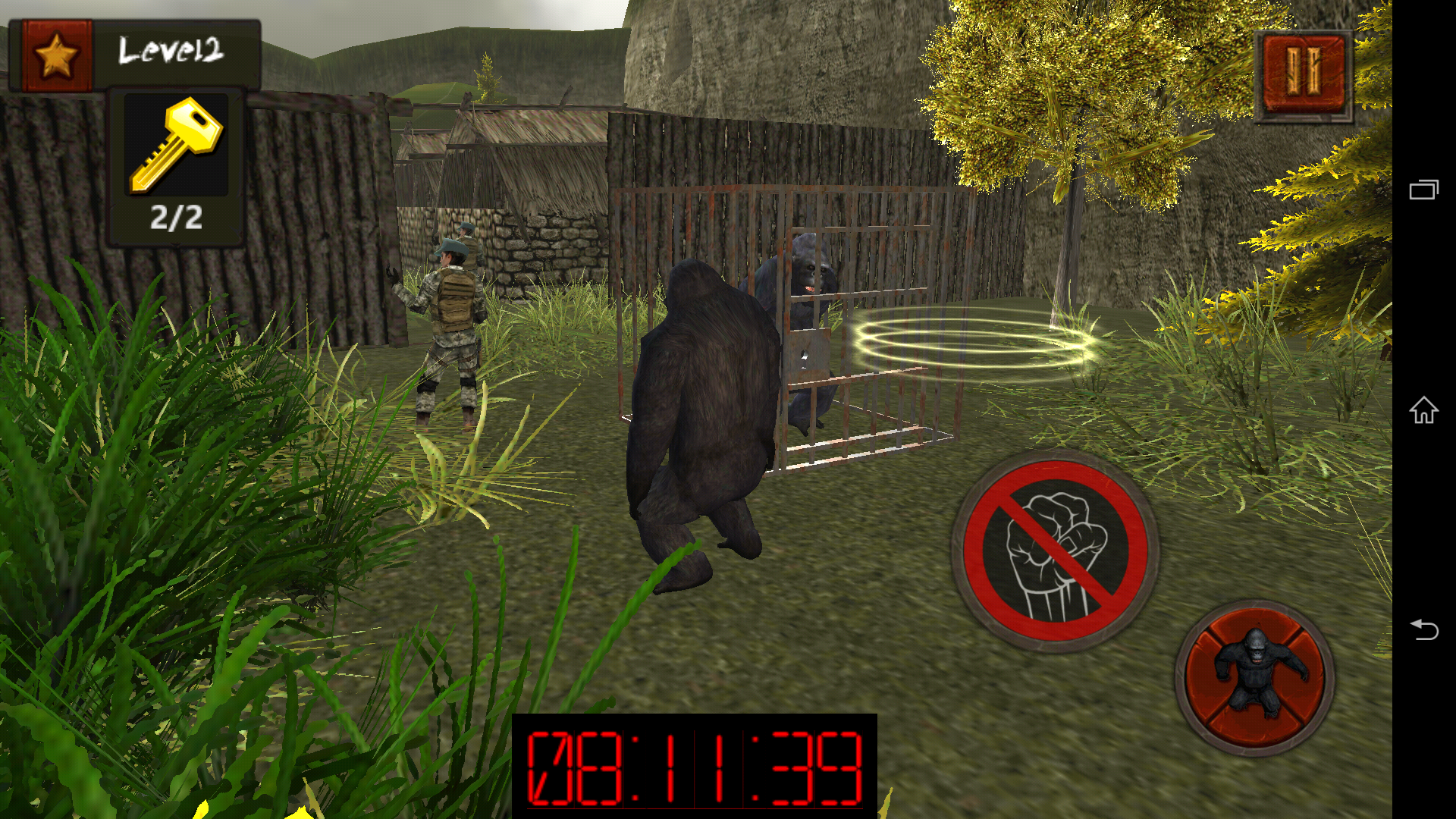 androidアプリ Assassin Ape 3D攻略スクリーンショット2