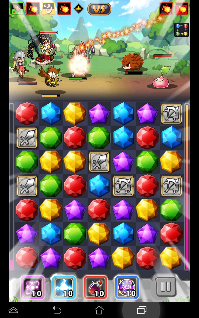 androidアプリ 伝説のジェムバスターズ攻略スクリーンショット4