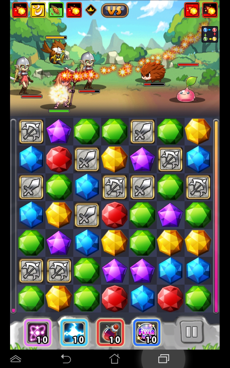 伝説のジェムバスターズ androidアプリスクリーンショット1