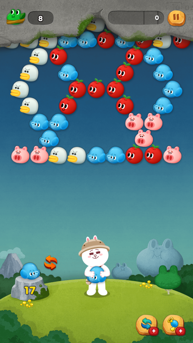 androidアプリ LINE バブル2攻略スクリーンショット1