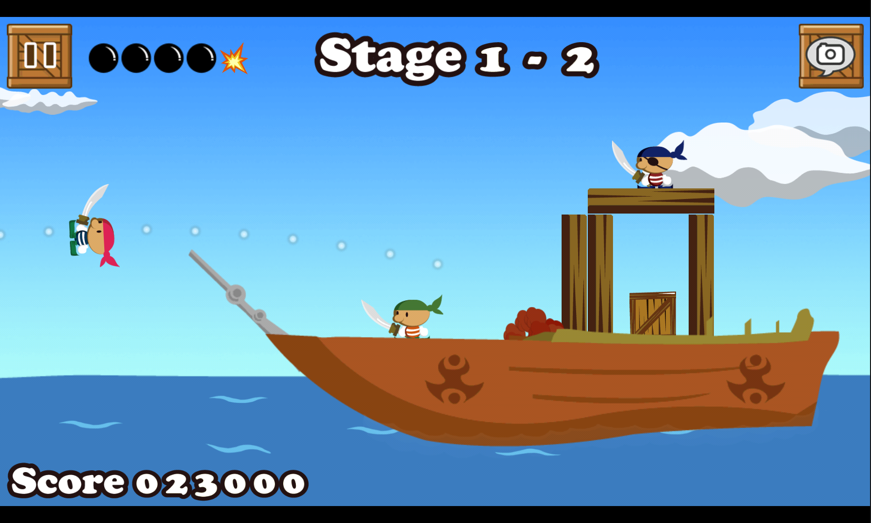 androidアプリ にゃんこ de パイレーツ攻略スクリーンショット2