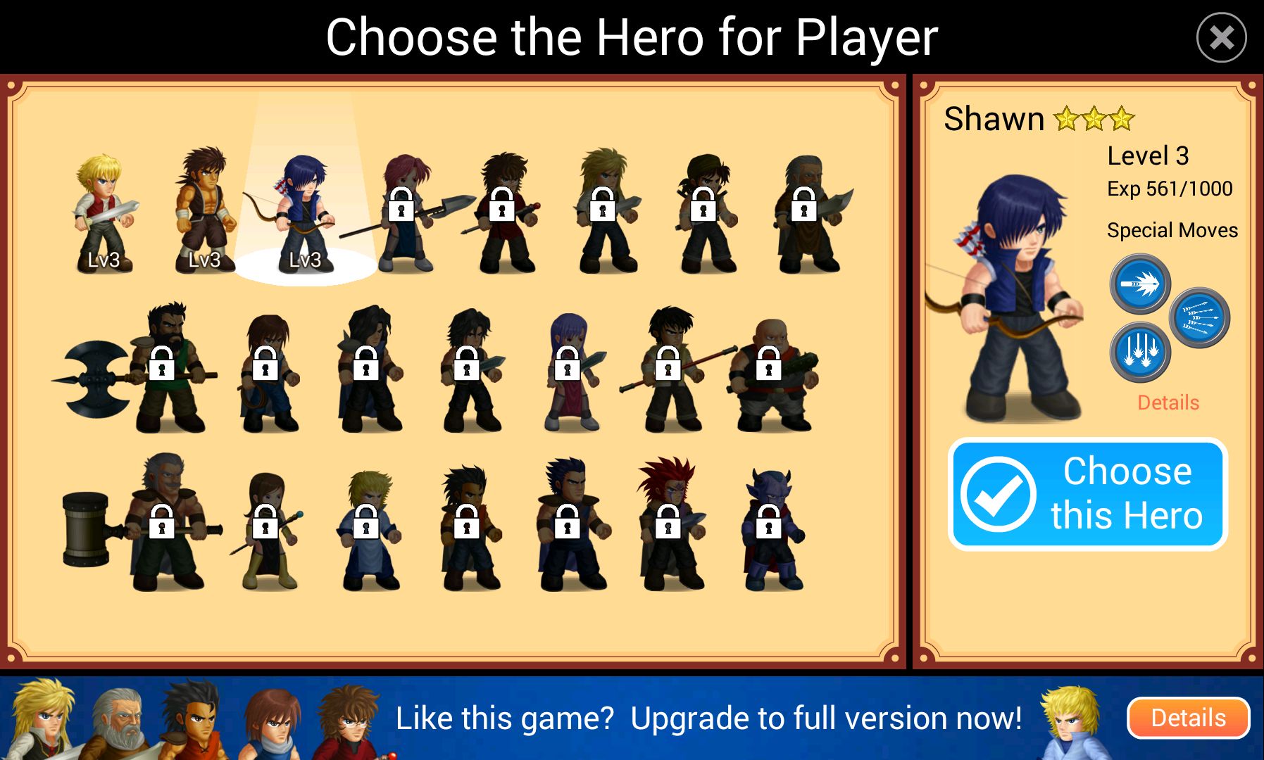androidアプリ Hero Fighter X攻略スクリーンショット5