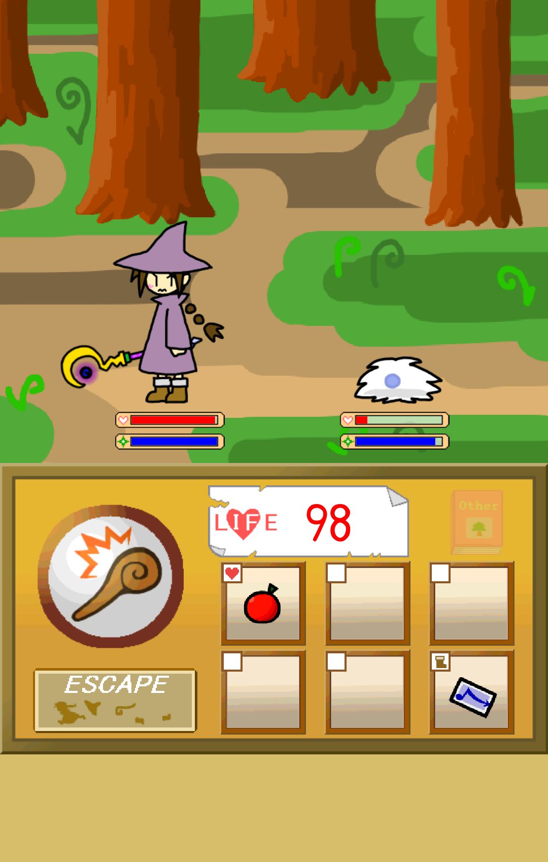 androidアプリ ハイロウの森攻略スクリーンショット2