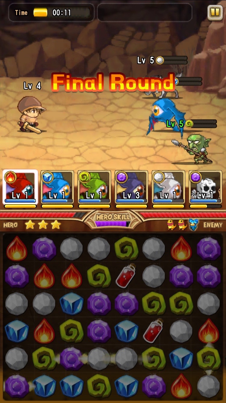 androidアプリ フリフパズモン攻略スクリーンショット4