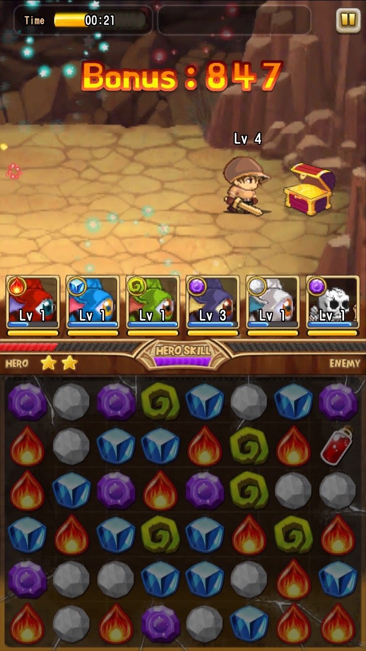 androidアプリ フリフパズモン攻略スクリーンショット6