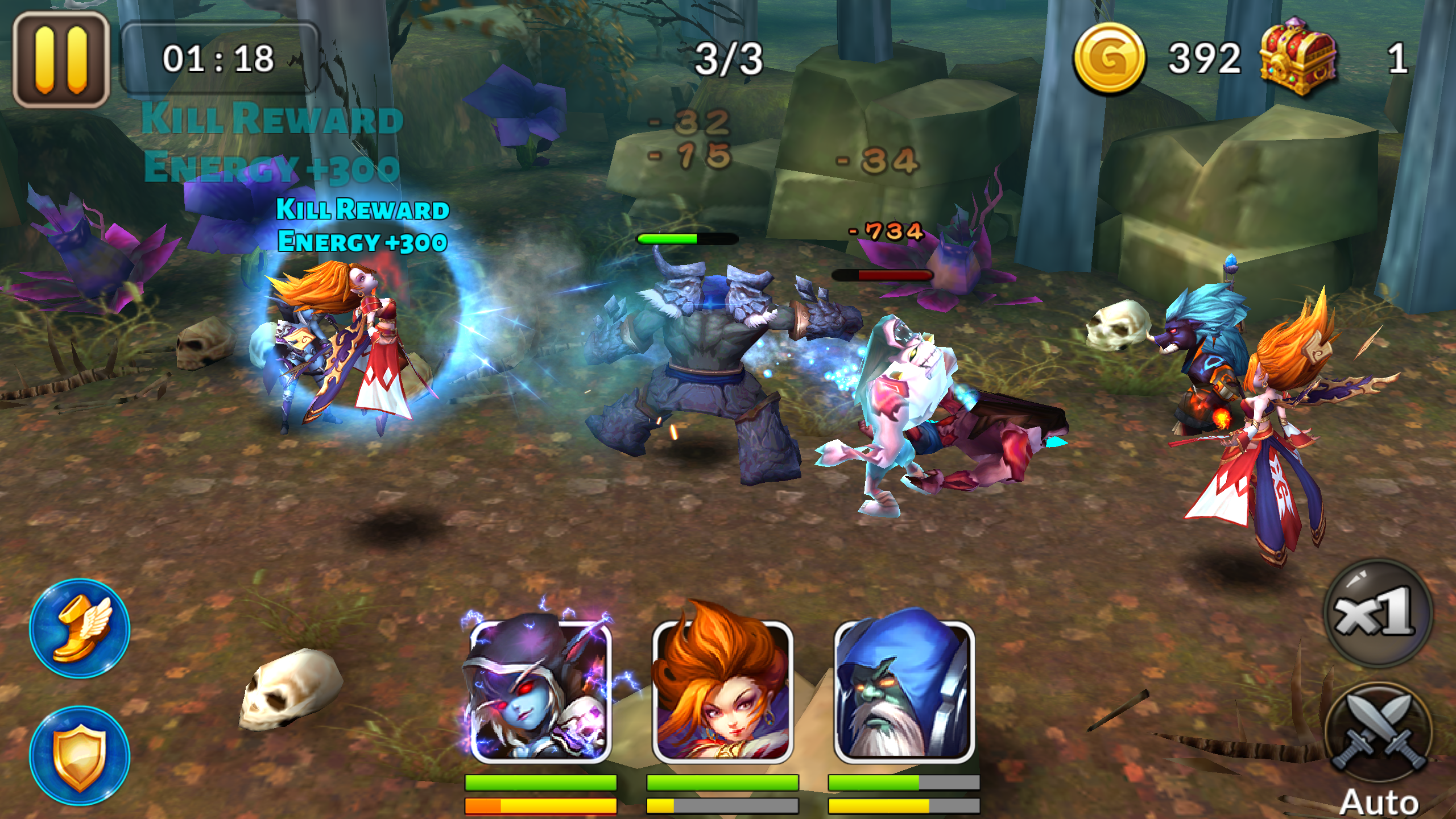 ヒーローズ・アンド・タイタンズ 3D androidアプリスクリーンショット1