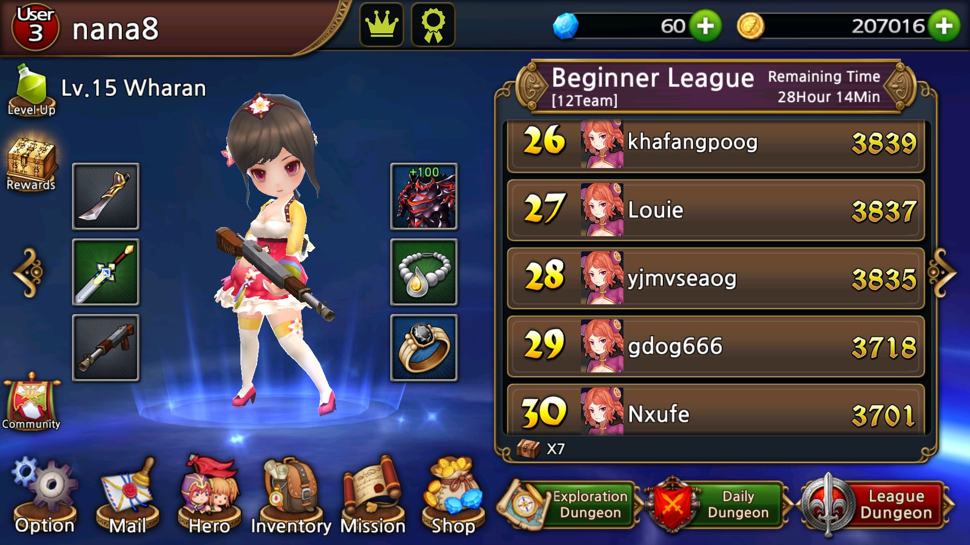 androidアプリ Hero Hearts Zero攻略スクリーンショット1