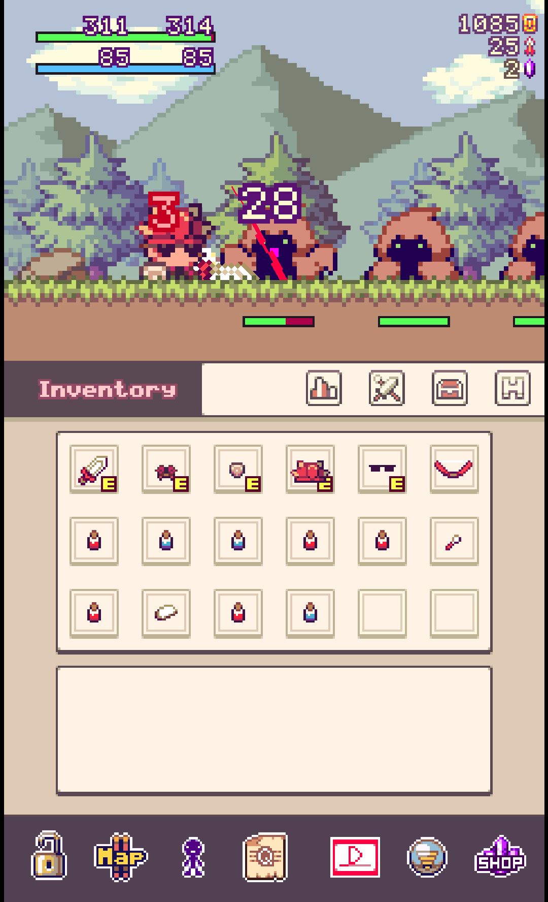androidアプリ Linear Quest beta攻略スクリーンショット2