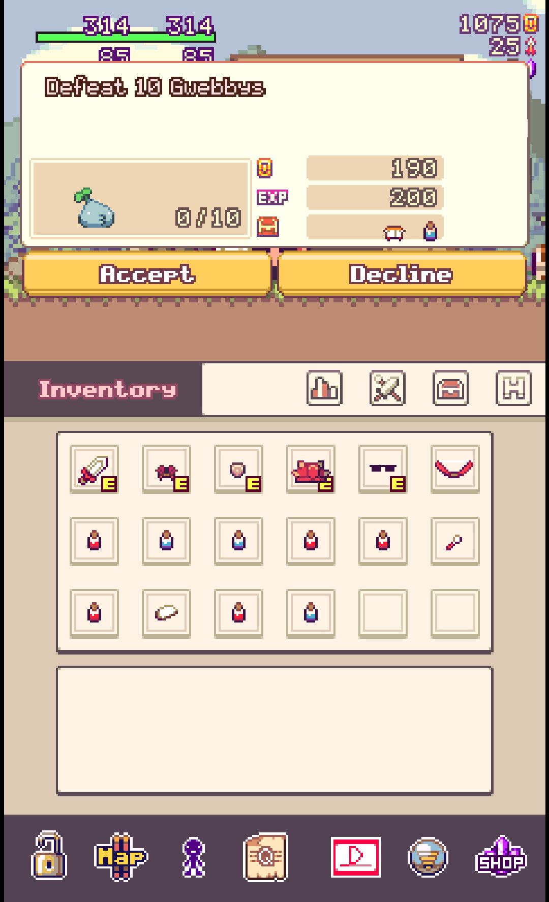 androidアプリ Linear Quest beta攻略スクリーンショット3