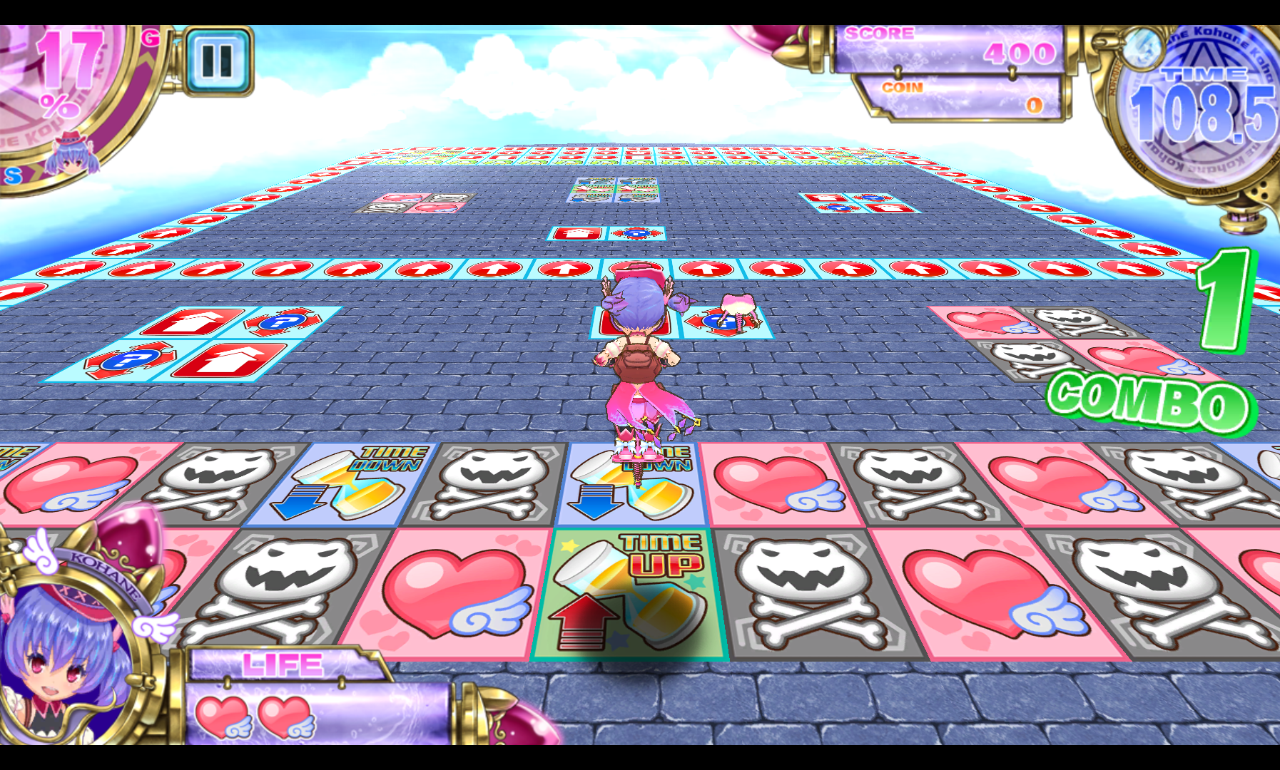ホッピングガールこはねちゃん～魔宝石の秘密～ androidアプリスクリーンショット1